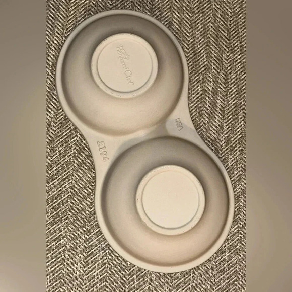 Pampered Chef 2194 Double Egg Cooker Stoneware Made in USA Microwavable - Picture 2 of 3